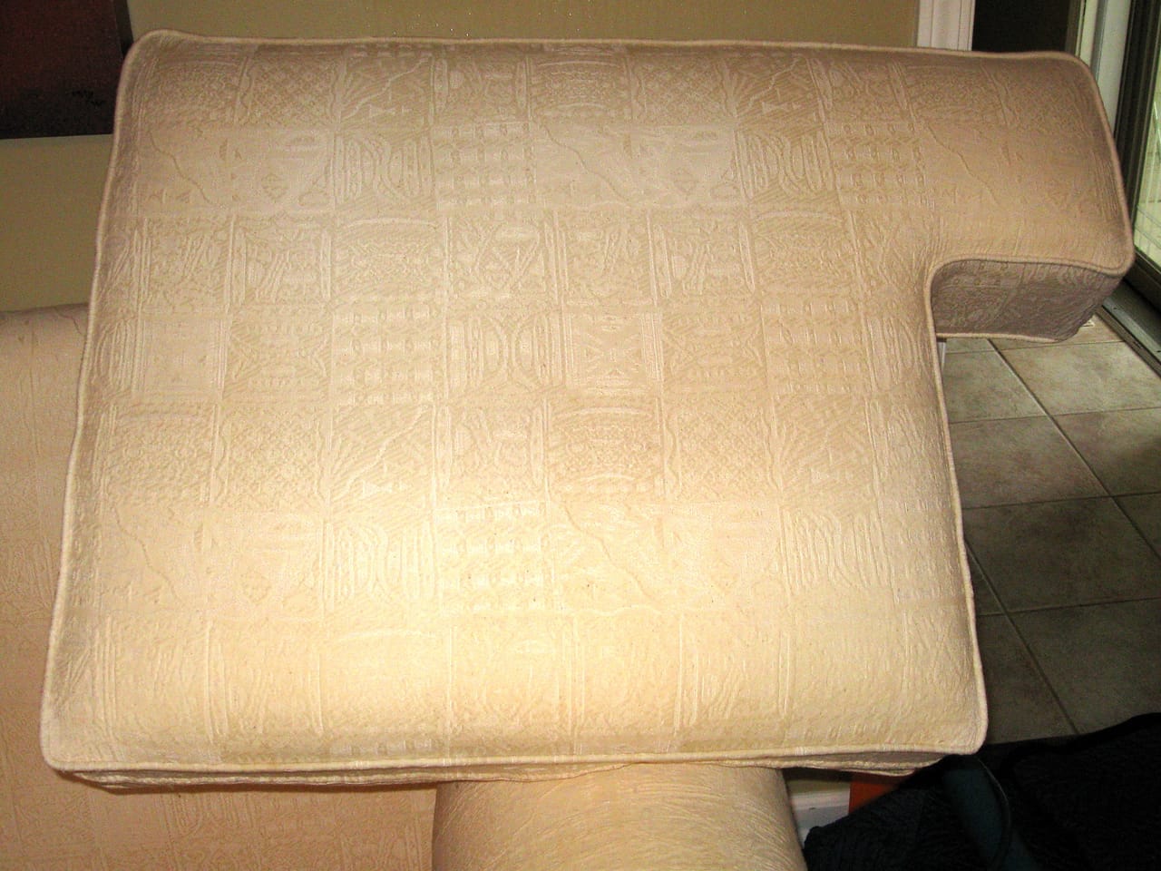Cushion stain after