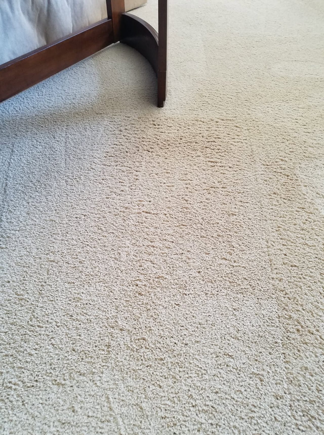 Dark smear by furniture after