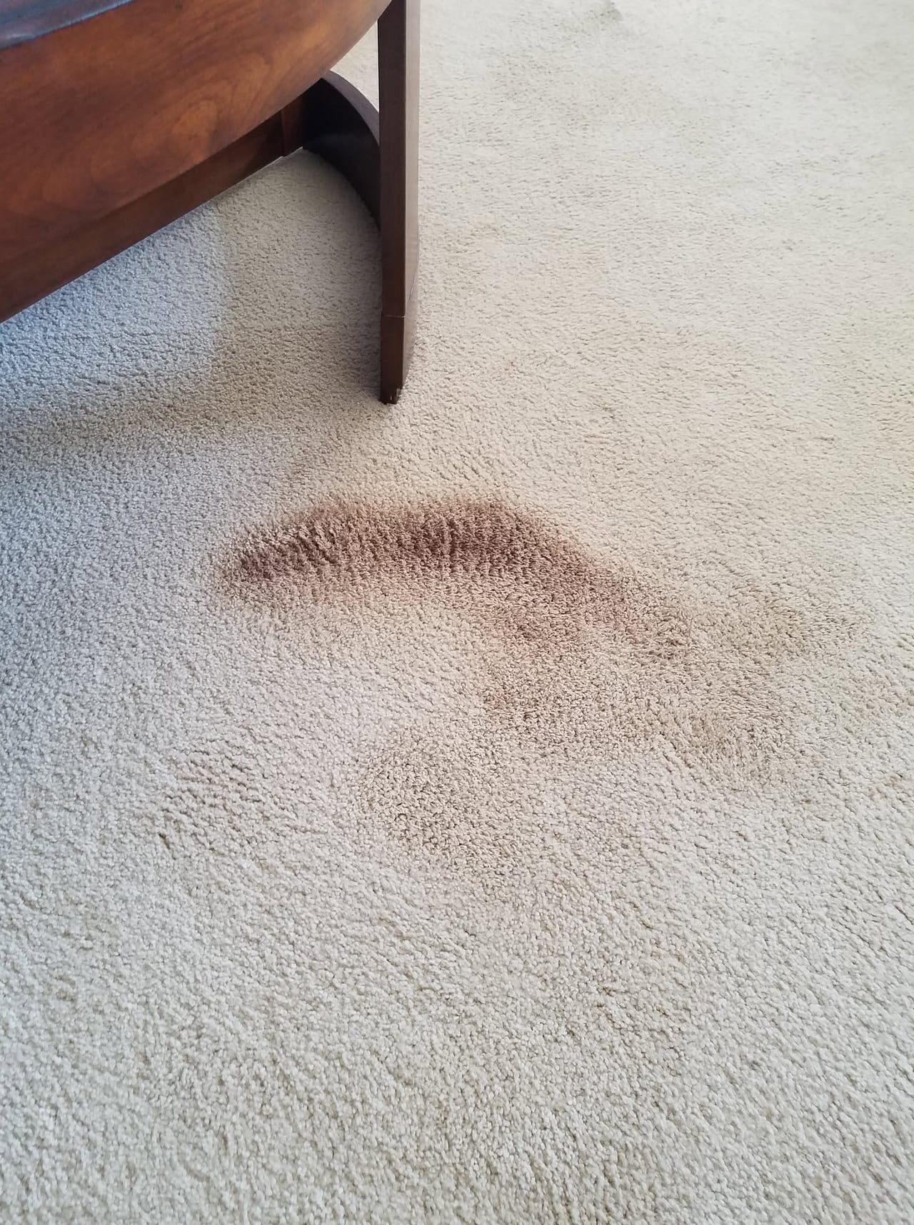 Dark smear by furniture before