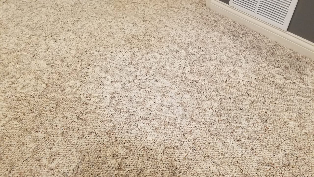 Large gray spill after