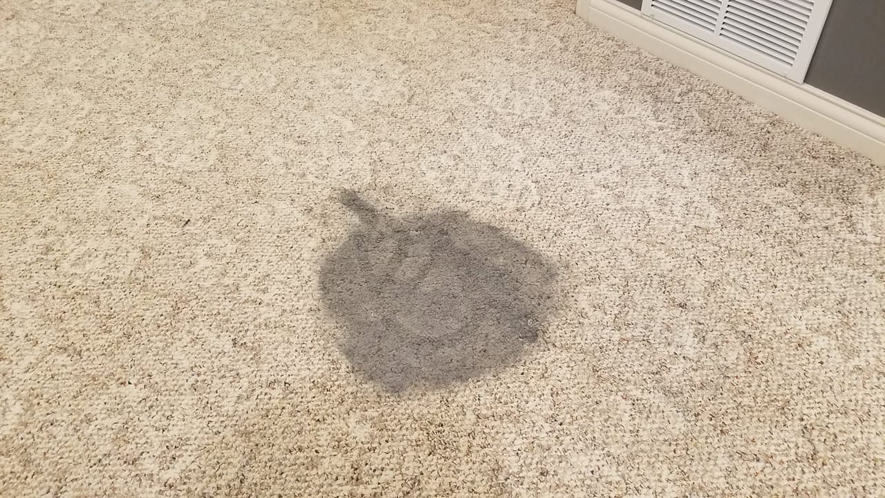 Large gray spill before