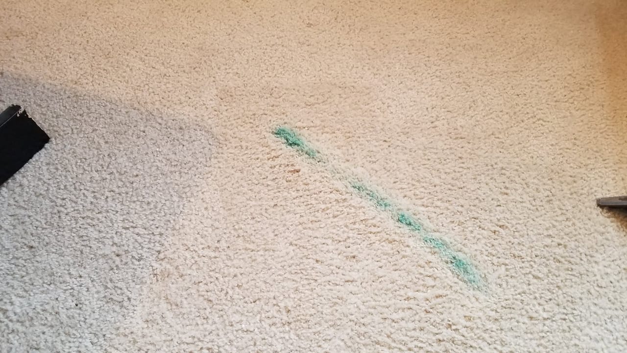 Green marker line before