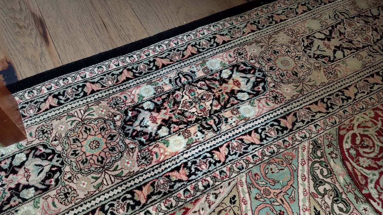 Stain on an oriental rug after