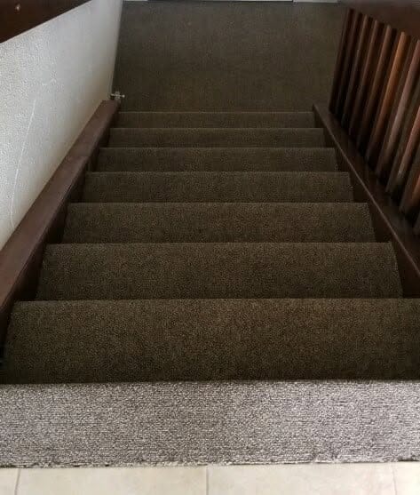 Paint spill on stairs after