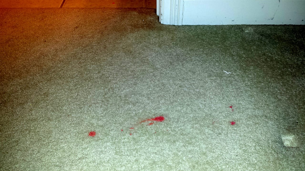 Red stain before