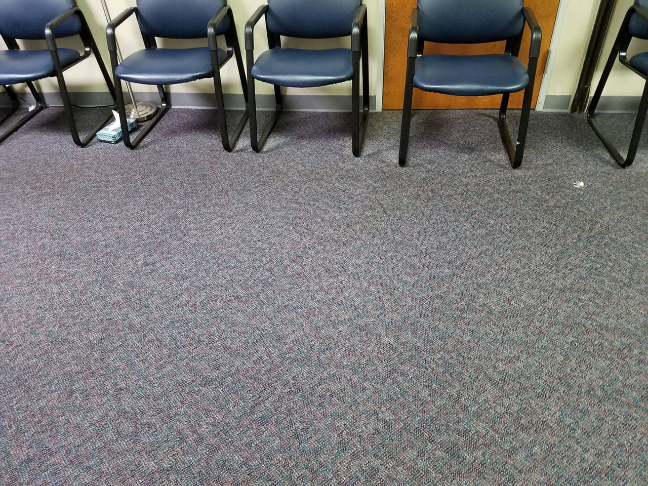 Waiting room stains after